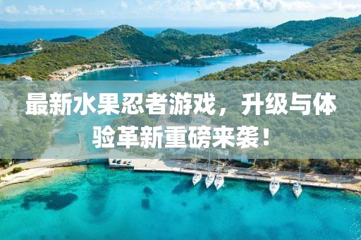 最新水果忍者游戲，升級與體驗革新重磅來襲！